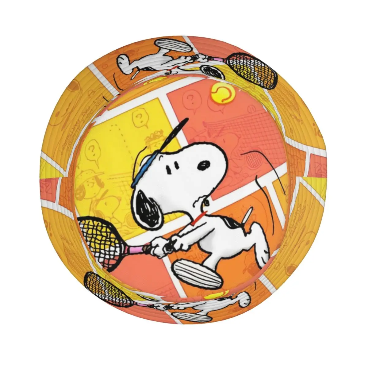 Women Men Bucket Hat Snoopys Play Tennis Summer Beach Hatwear Lightweight Vacation Fishing Caps Boonie Hat Dropshipping view 4