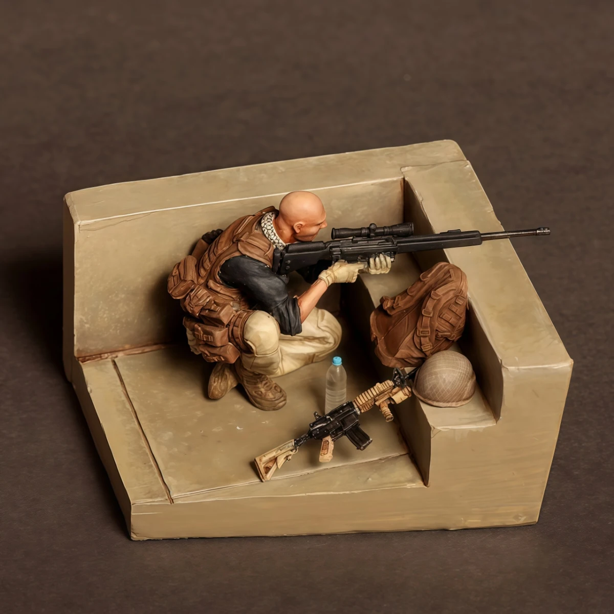 Kit modello non verniciato in resina 1/35, tema militare, fucsia PMC (esclusa base) GK smontato e non verniciato, 1549R