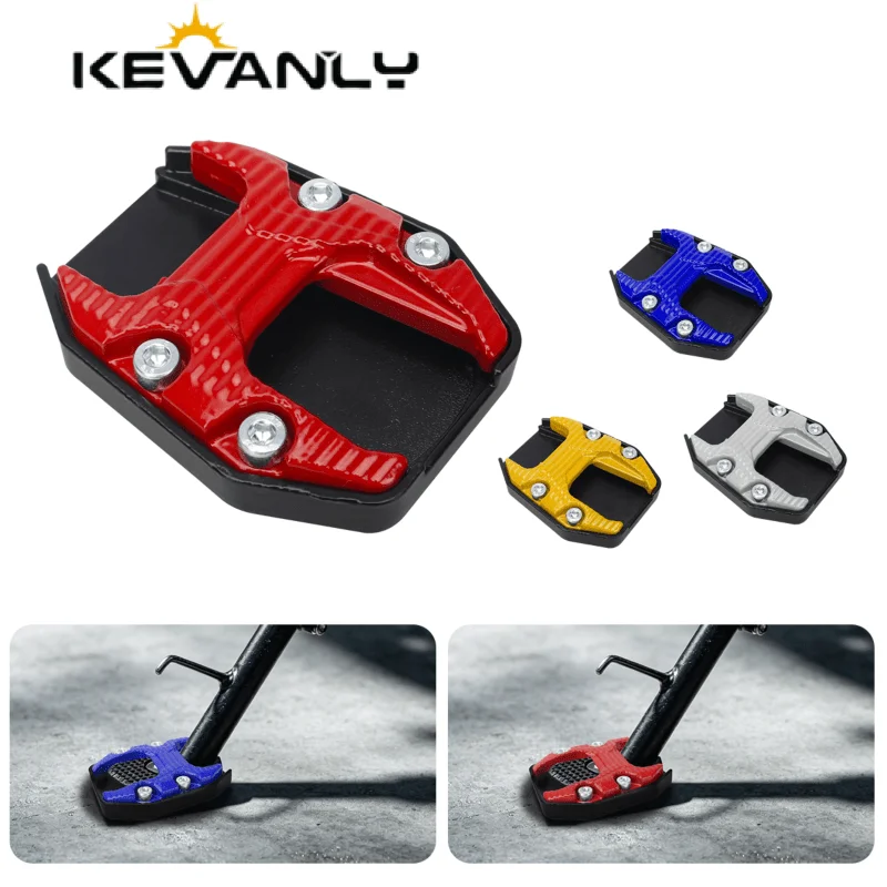 Motorcycle Kickstand Pad Universal Side Stand Foot Extension Cover Accessories Part for Scooter Bike Motor Support Replacement