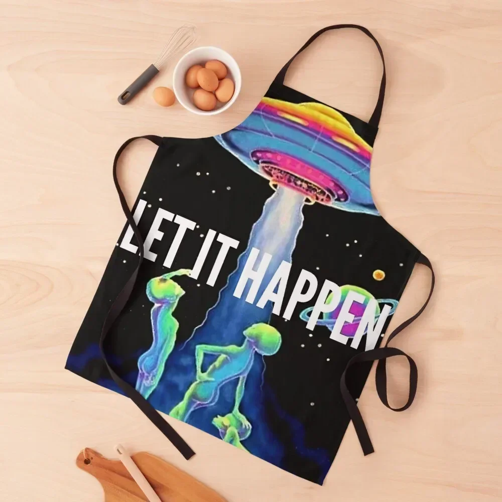 Let It Happen Apron kindergarten teacher Dress Ladies painting Apron