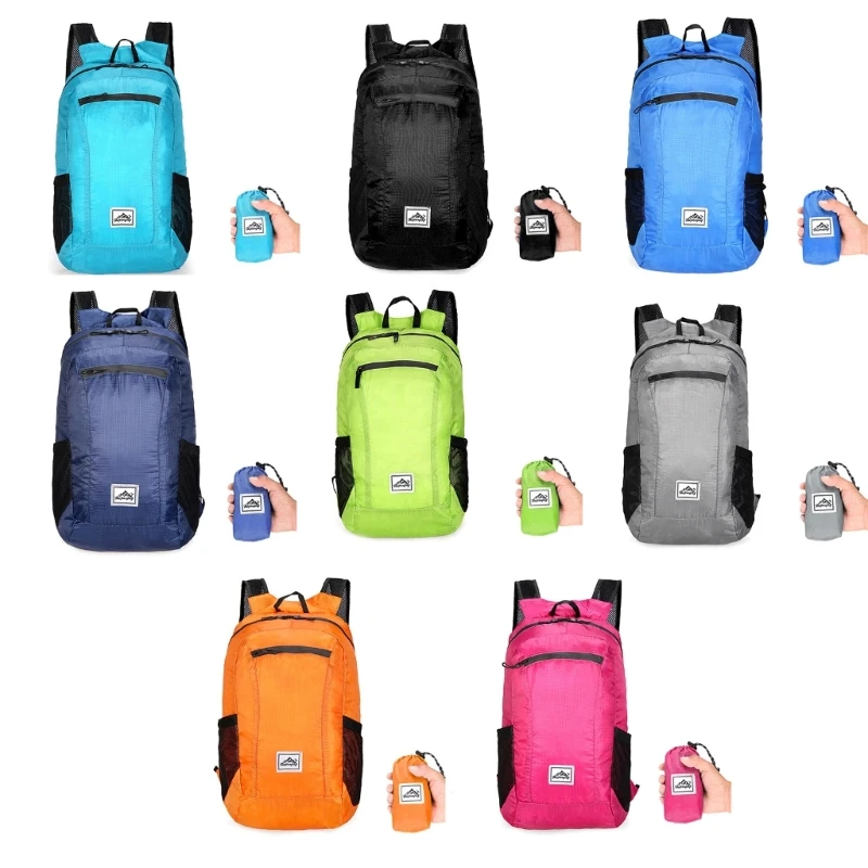 Foldable Backpack Splashproof Pack Ultralightweight Travel Daypack for Camping Climbing Riding Women Men Hiking Daypack