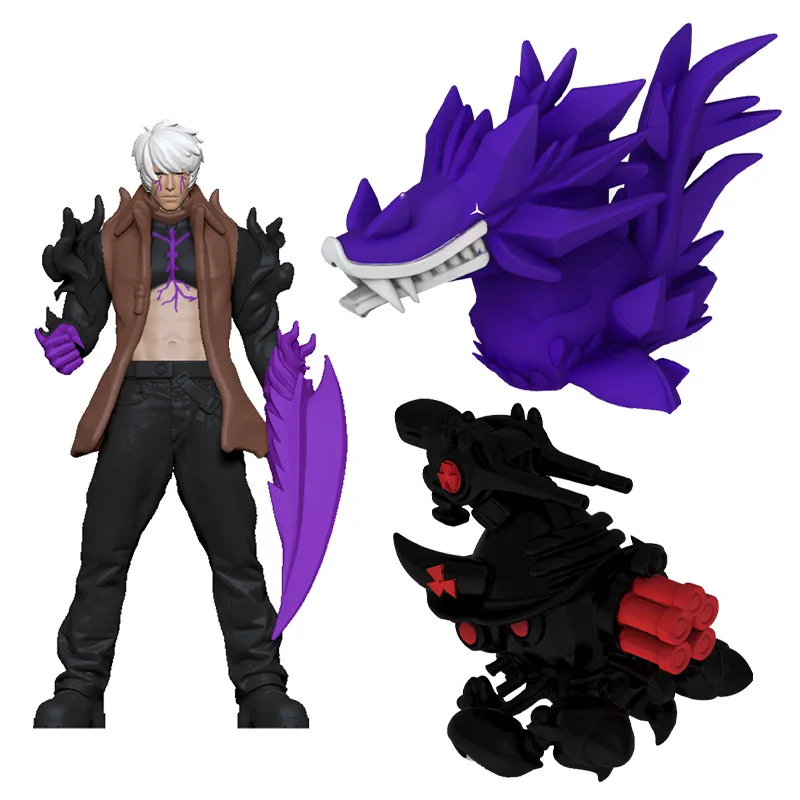 

3D Printed Doomsday Series Game Cool Guy Anime Action Figure Mystery Home Decor Collection Dolls Model Obsidian God of War