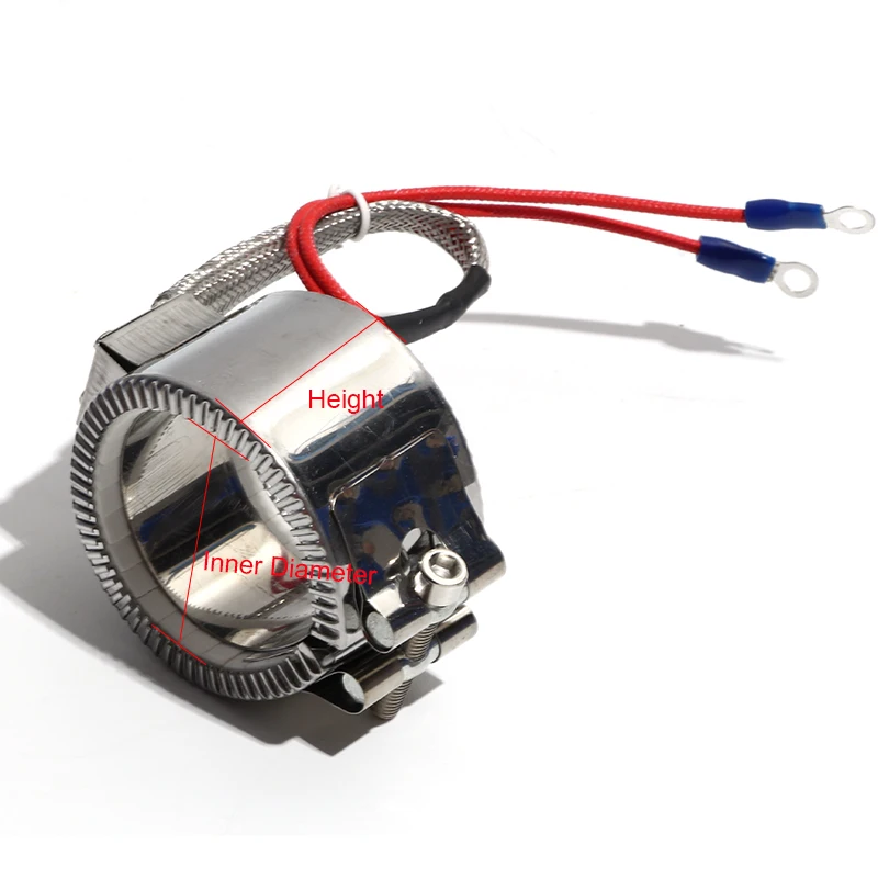 LUJINXUN 110V/220V/380V Ceramic Ring Band Heaters 30x30/35/40/45/50mm 130W-230W Heating Element for Extruders Granulators