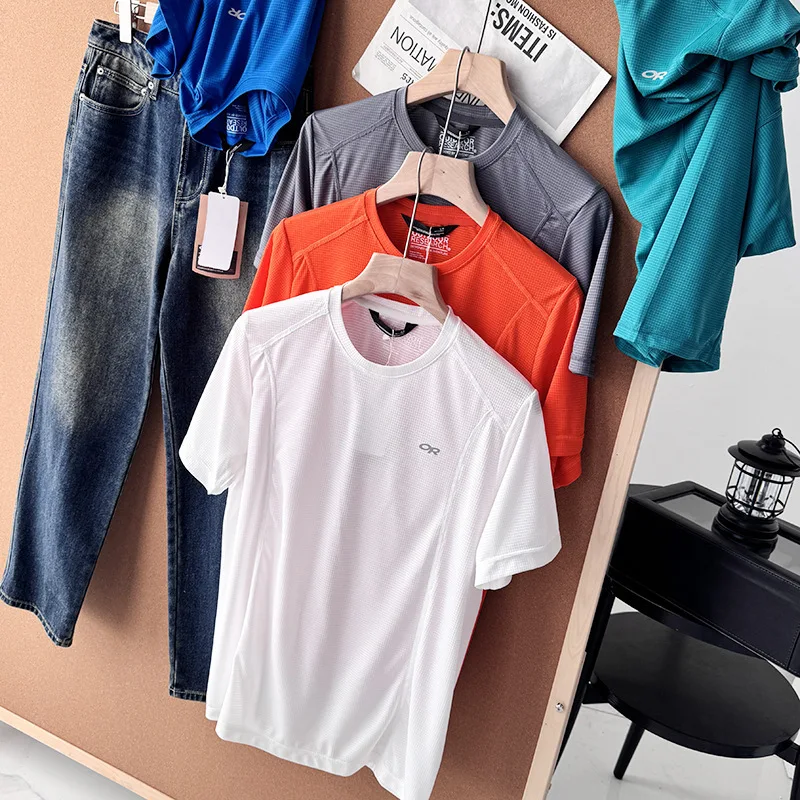 Lightweight Cotton Blend Running T Shirt Soft Skin Friendly Low Intensity Workout Walking Daily Outdoor Casual Sport Top