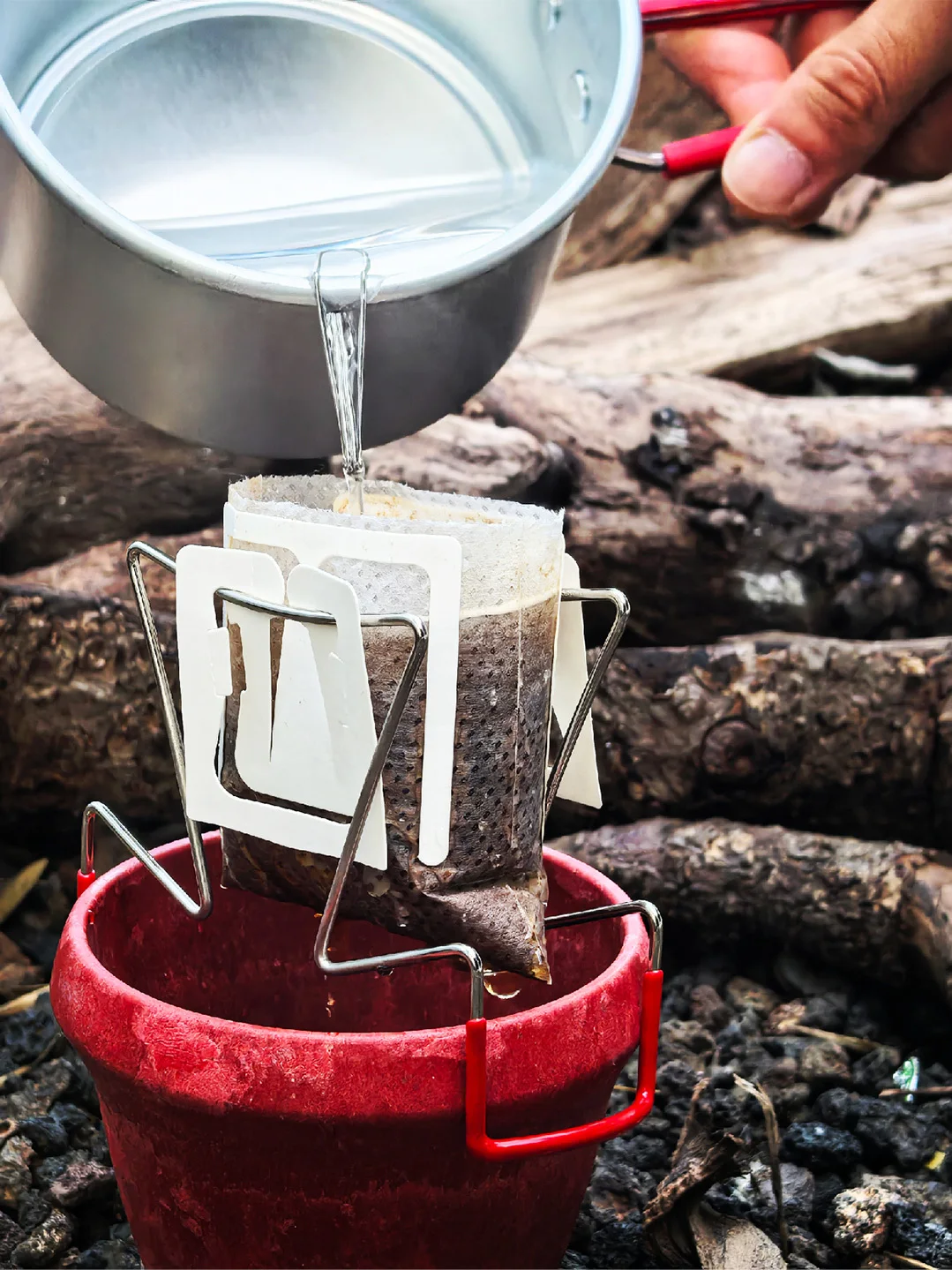 Trangia Lightweight  Sta T-aped Cup Multifunctional Portable Cam Outdoor Hand-Poured Coffee Set Hard Anodized Alu...