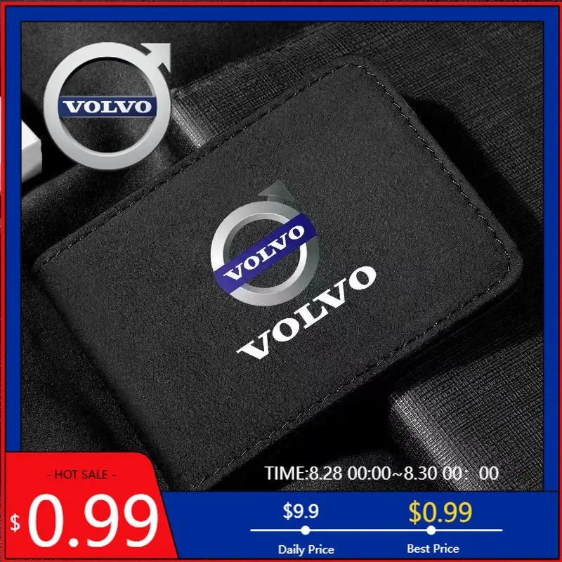 

Колпаки для центров колес, водительские права, замшевая кожаная сумка, кошелек для документов вождения, кошелек для Volvo R design xc60 v60 s60 v40 v50 s40