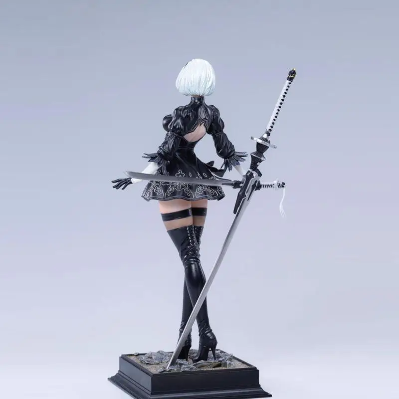 Nier:Automata Miss 2B High-Slit Combat Suit High Quality GK Figures Desktop Ornament Trendy Toy Statue Model Collectible Gift