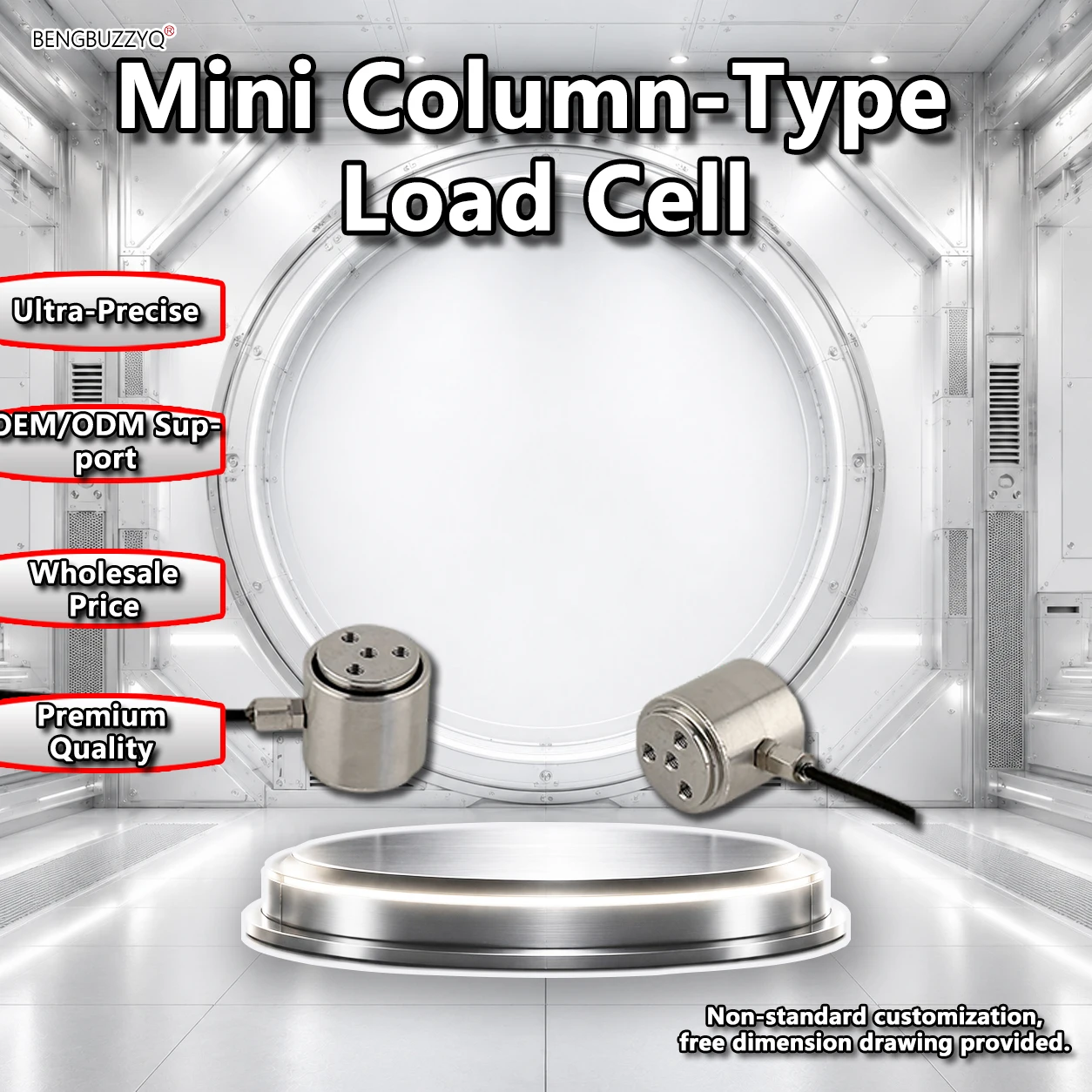 Micro Column Load Cell 5/10/20/50/100/200kg Stainless Steel Pressure Sensor Force Transducer For Industrial Weighing System