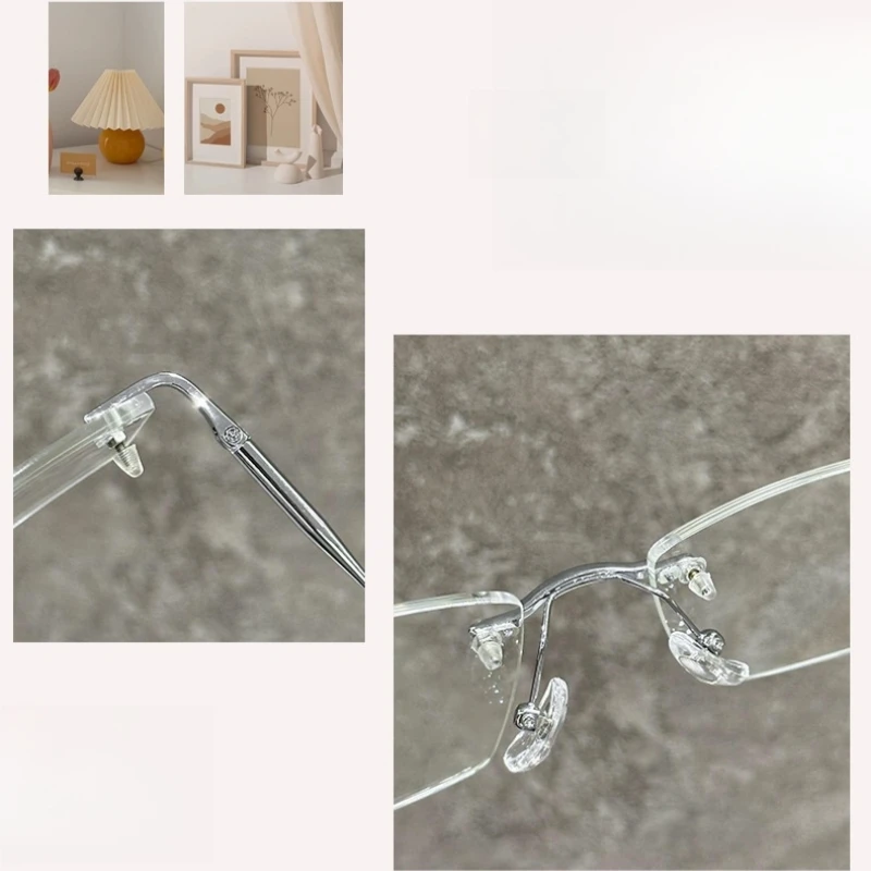 VAMAX Gafas sin marco de moda para miopía de mujer