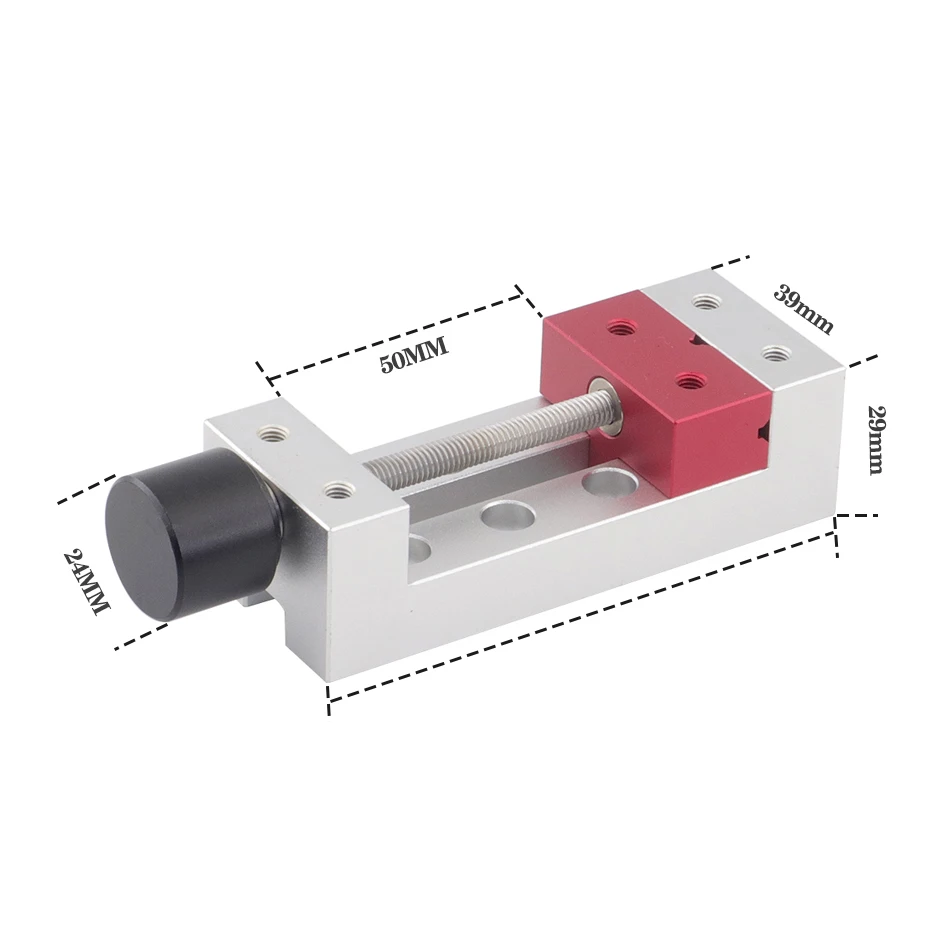 TMYLOKU Precision Mini Vise Engraving Machine CNC Drilling Machine Small Welding Table All Aluminum Operation Manual Table Clamp