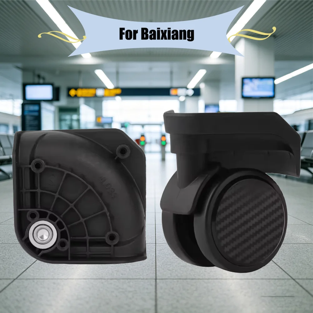 Suitable For Baixiang NL033 Universal Luggage Wheel Replacement Silent Durable Suitcase Caster with Screws Easy Fix