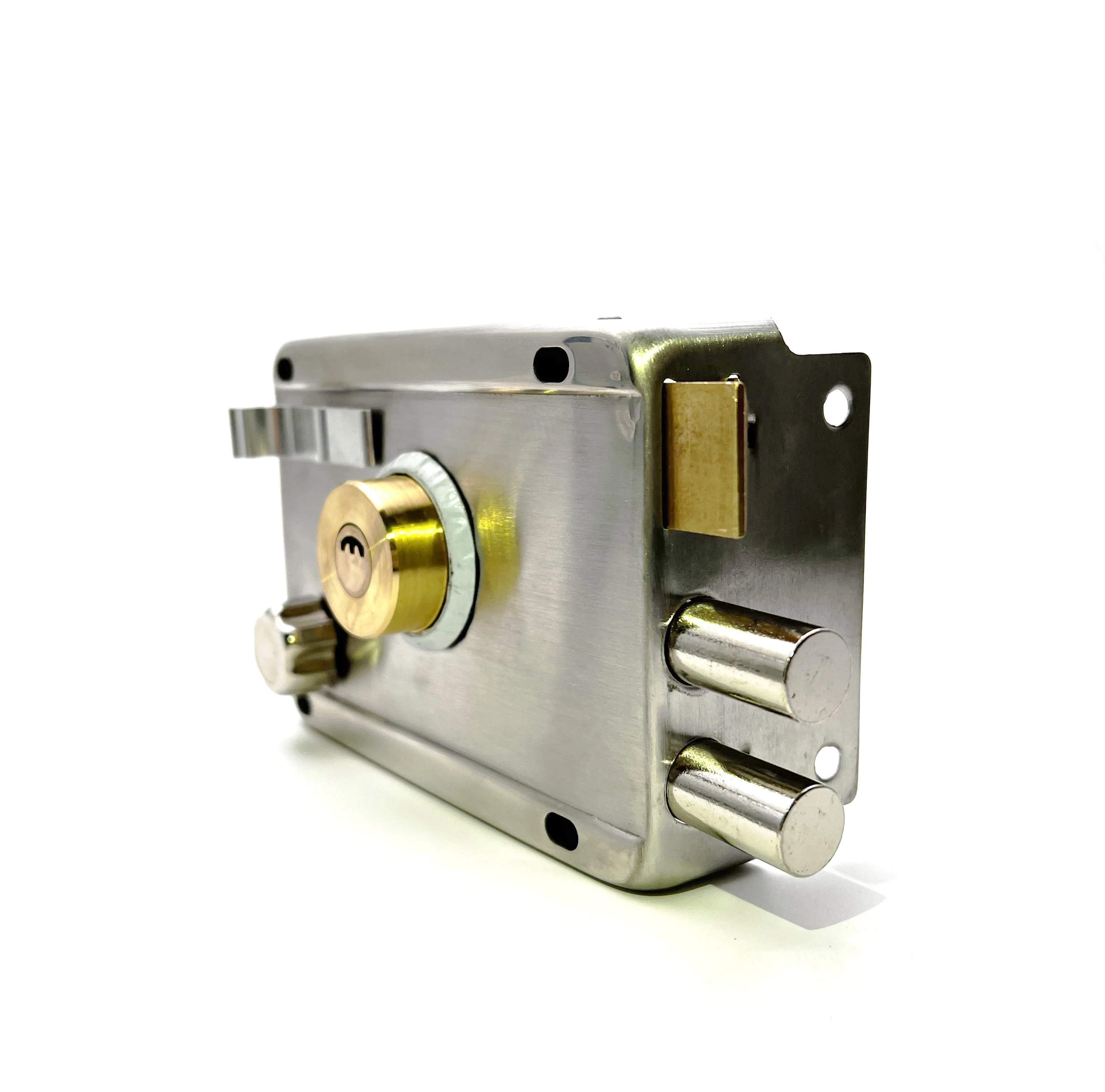 1PCS Door Lock Strong Deadbolt Home Security Universal Exterior Anti-theft Accessory Stainless Steel Multiple Insurance Smooth