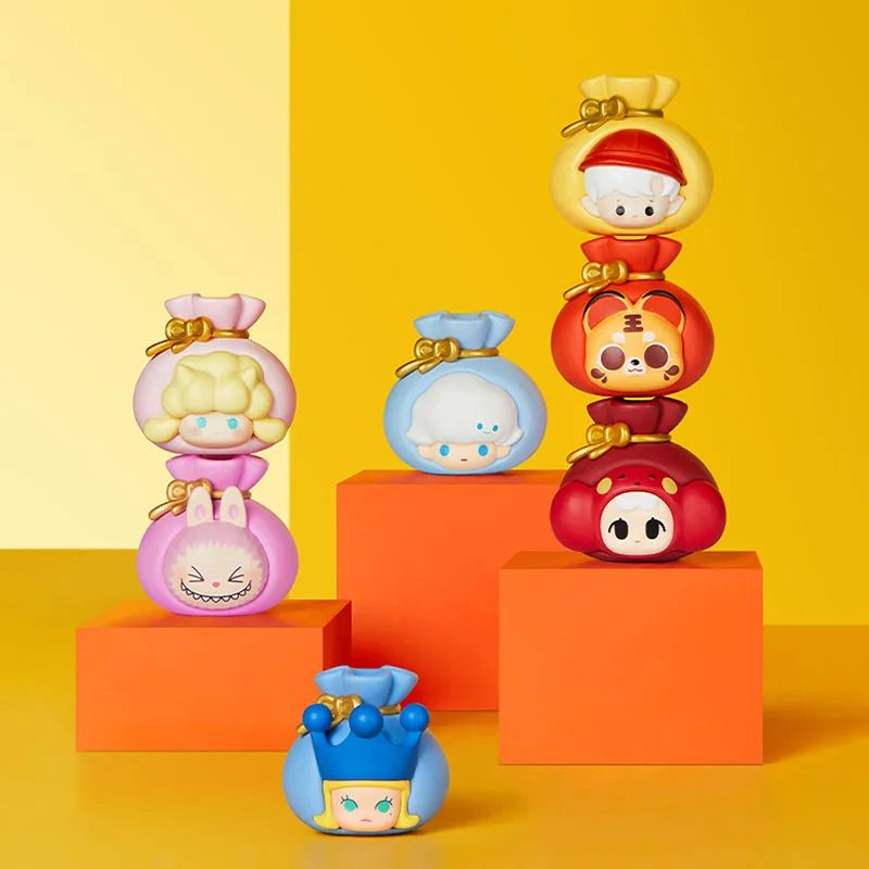 Popmart Popbean Lucky Bag Series Guess Bag Original Toys Doll Cute Action Anime Figure Desktop Ornaments Collection Gift