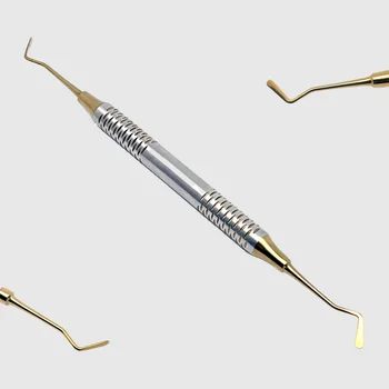 Ferramentas de enchimento de resina composta dentária, instrumento de enchimento de pó de cimento dental, ferramentas de instrumento de restauração de cabeça dupla para dentista