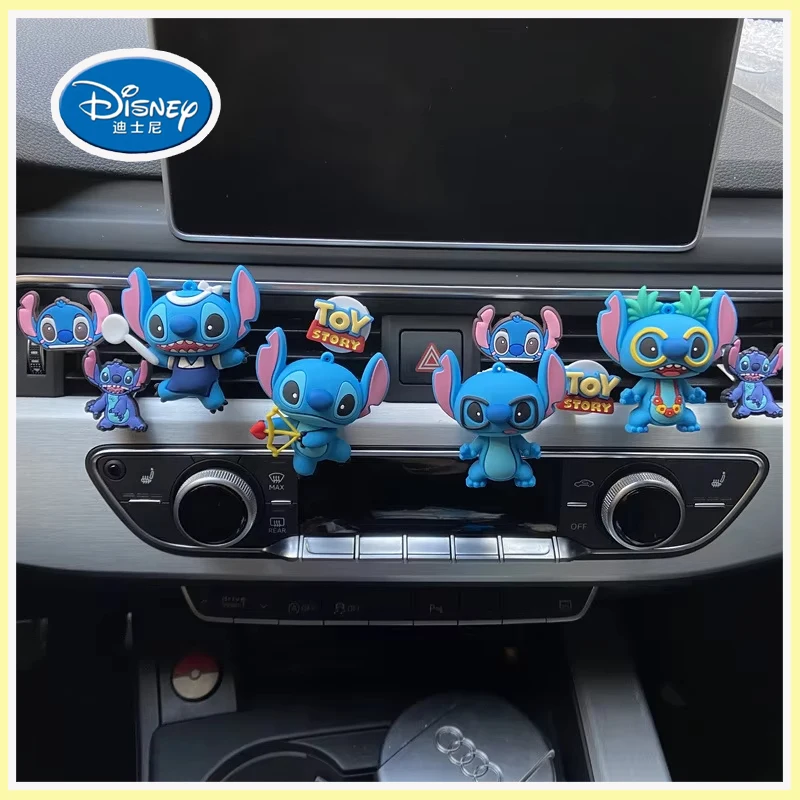 

Disney Stitch Car Interior Decor Collectible Figure Air Purifier Vent Clip Stocking Stuffer Summer Kawaii Gift 2025 Must Have