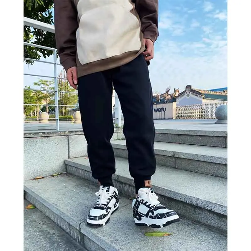 

Casual pants men fall fashion brand large size men's tracksuit pants with the trend of loose bunched footpants