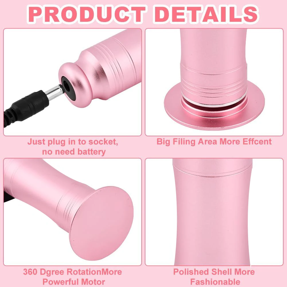 Limas para pies YTYIN, raspador eléctrico para pies, eliminador de callos, potente masaje eléctrico para pies, máquina de eliminación de callos, pedicura de pies T