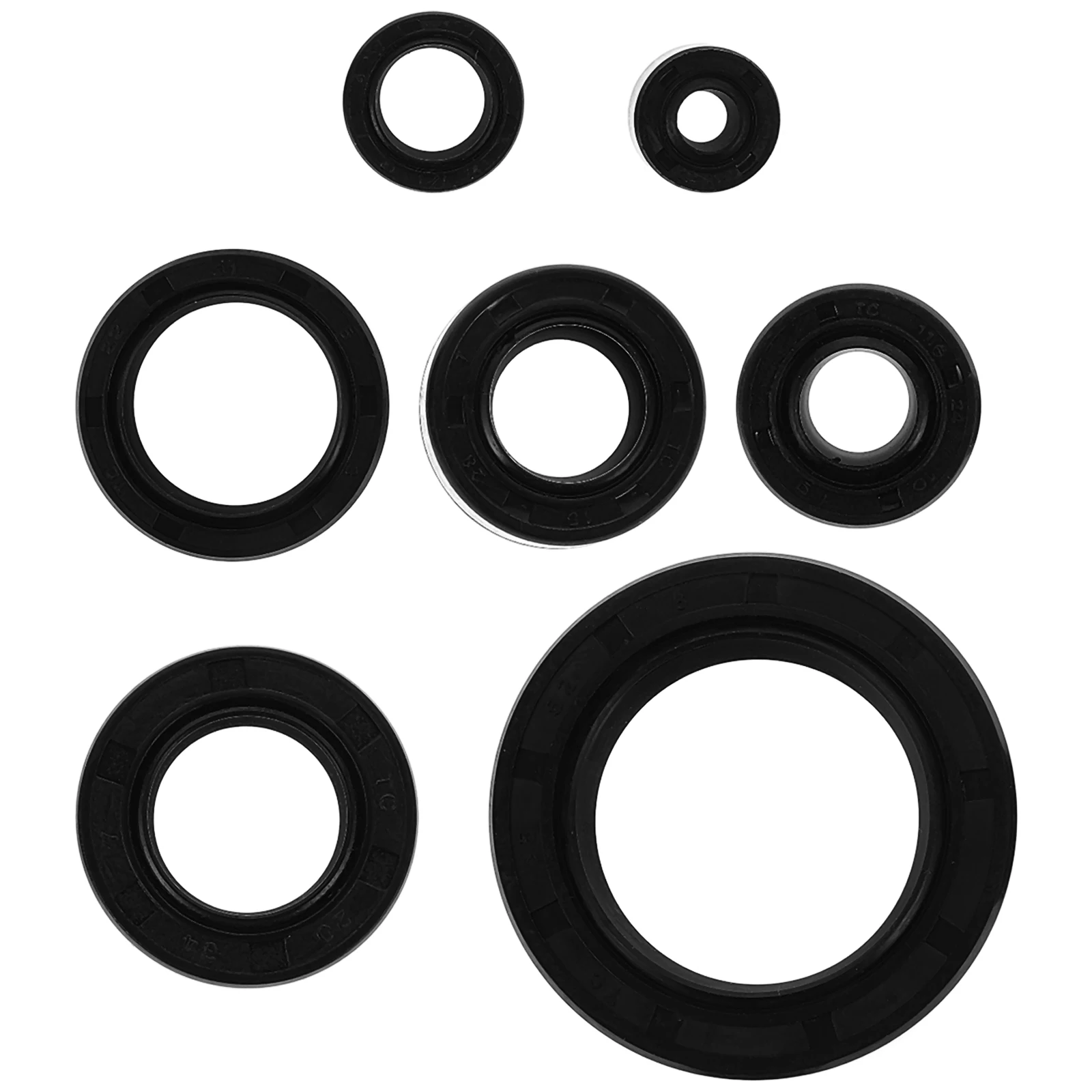 

7pcs Engine Oil Seal Replacement Durable Plastic Gasket For Ca250 Fengbi Gongzi Jin Gongzi Yingwang 250 Front Seal