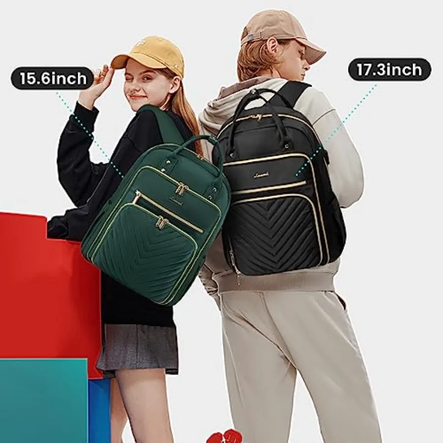 Laptop Backpack for Women, Water Resistant Travel Work Backpacks Purse Stylish Business Teacher Nurse Computer view 5