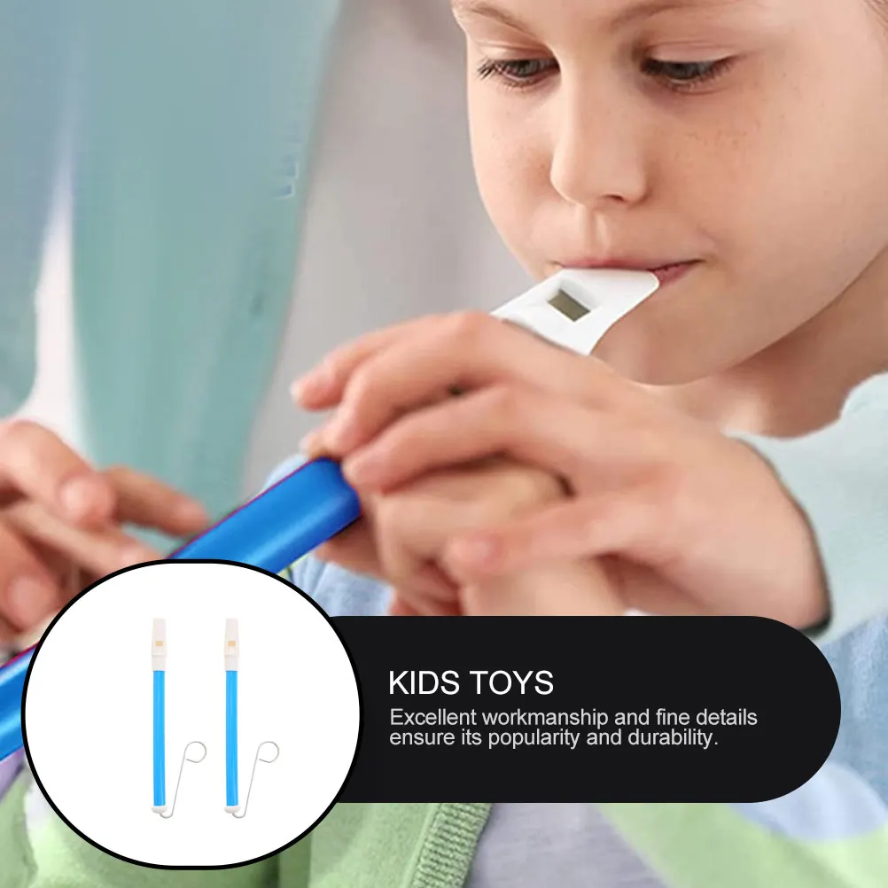 

2Pcs Funny Sliding Pull Flute for Polished Edge Safe Design Music Learning Development Creative Blowing Instrument