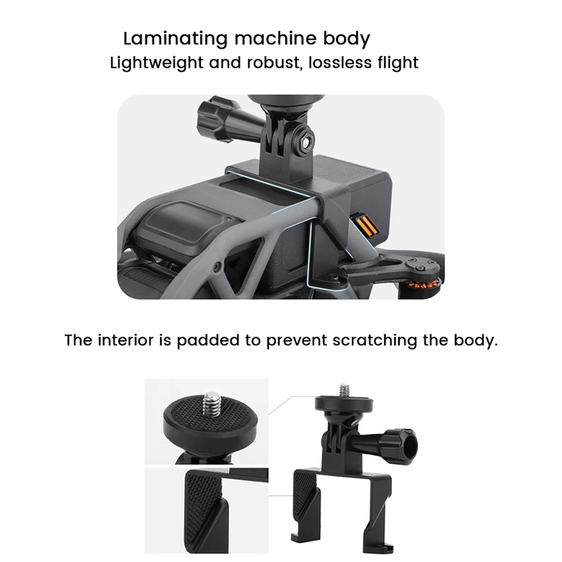 고프로용 확장 어댑터 마운트 거치대, 인스타 360 액션 카메라용 고정 브래킷 베이스, 아바타 드론 액세서리