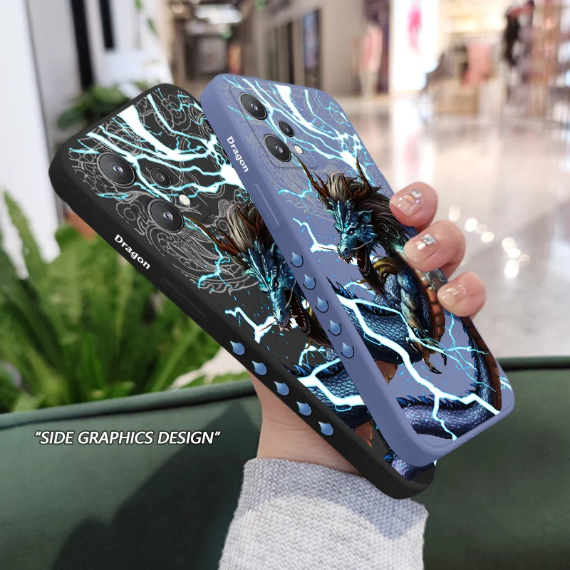 حافظة هاتف من رادن دراجون كينغ لهواتف OPPO Realme 10 9 9i 8 8i 7 7i 6 Pro Plus C30 C31 C35 C1 C11 C12 C15 C20 C21Y C25 C25S #4