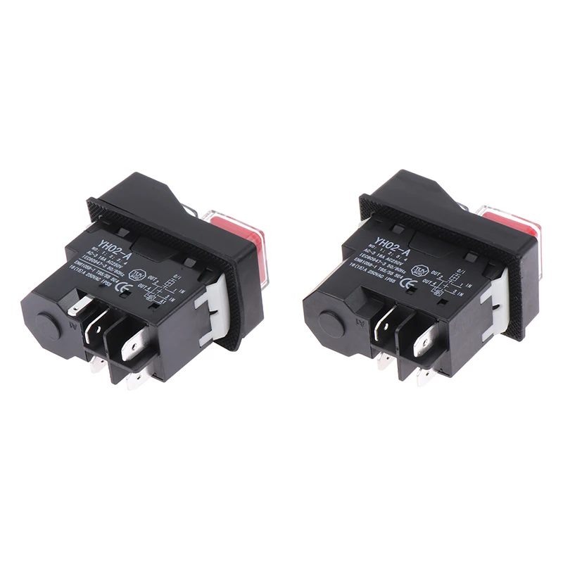 New Electromagnetic Push Button Switches Starter Machine Tool Equipment Waterproof Switch Safety Security IP55 KLD28A