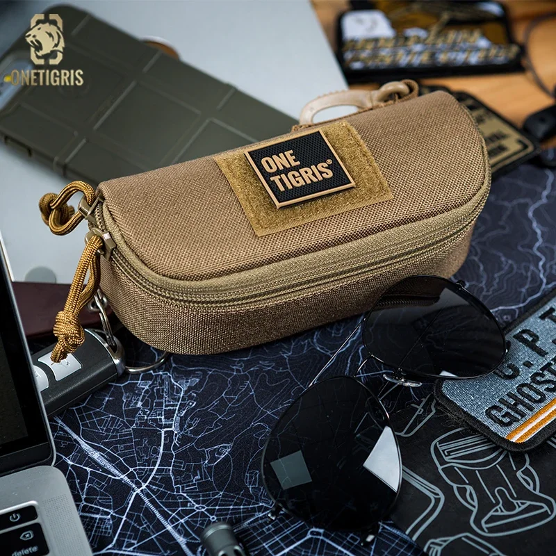 

ONETIGRIS Tactical Molle Glasses Case Outdoor Hunting Portable Sunglasses Eyewear Shockproof Protective Goggles Storage Box