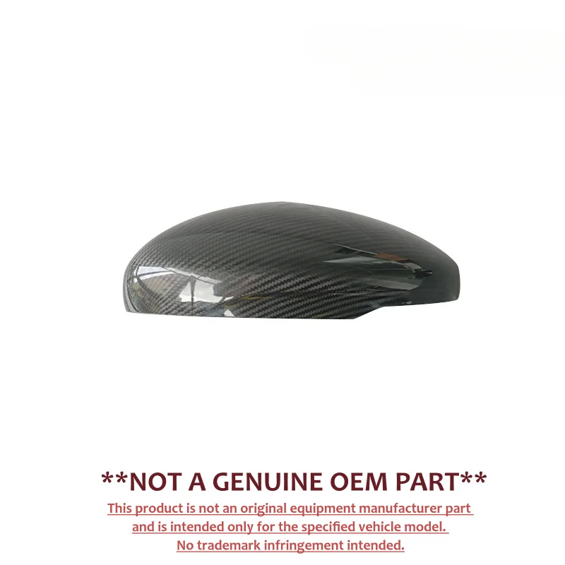For Ford Mustang Mach‑E Dry Carbon Fiber Mirror Cover Left Right Rearview Mirror Housing Exterior Accessories view 3