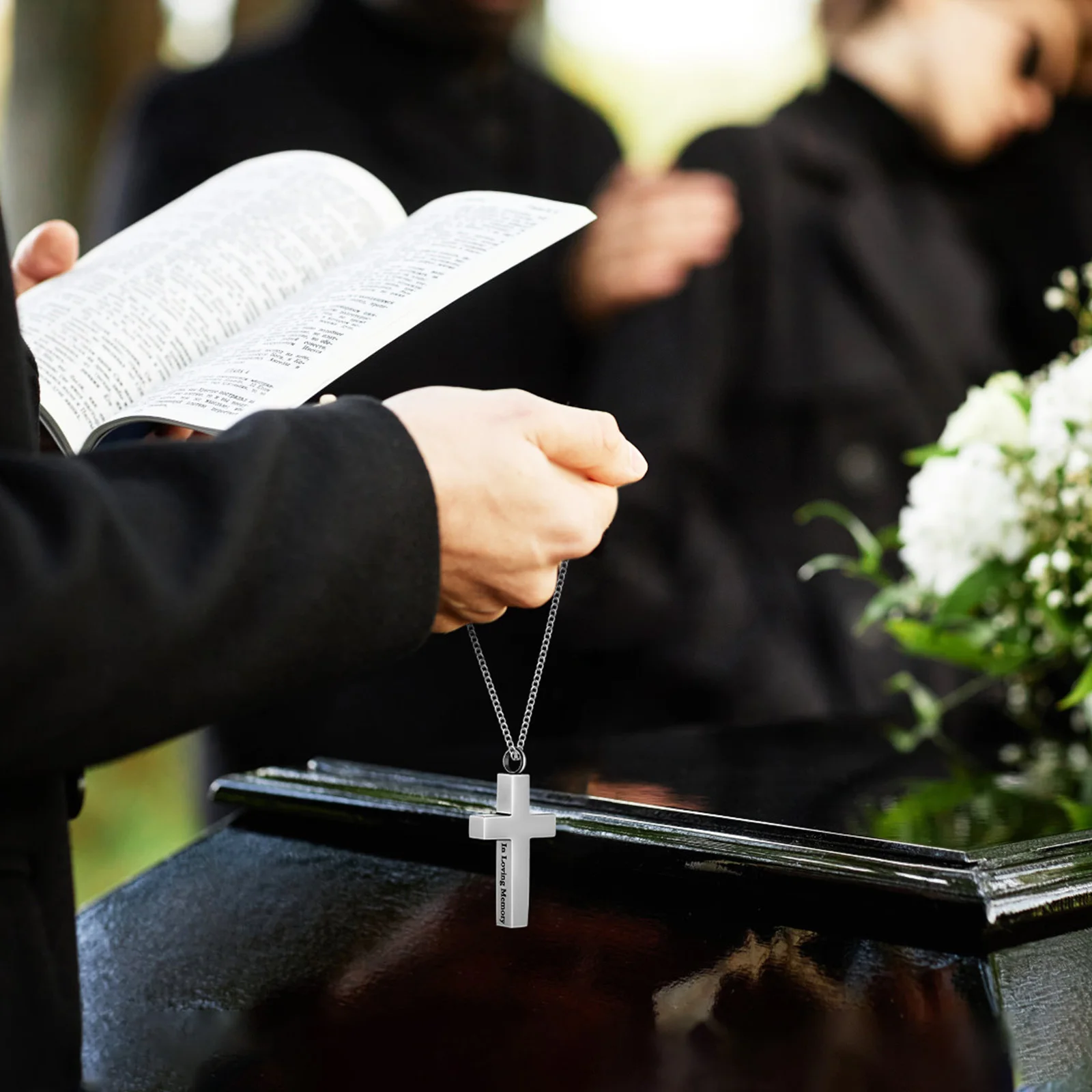 

Ожерелье для кремации для пепла, крест, урна, кулон, титановая сталь, мемориальные украшения, легкий удобный дизайн, ожерелья для урны