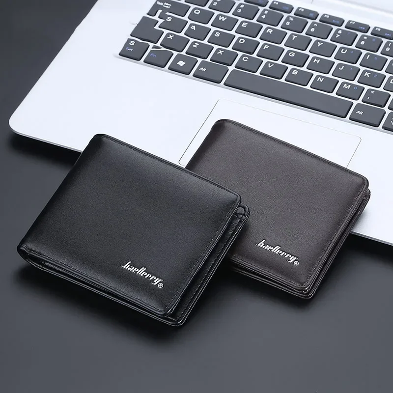 

New Fashion CHAINS Wallet ID Credit Card Holder Wallet for Men Women Multi-Card BagHolder Two Fold Small Coin Purse Pu Leather