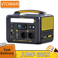 VTOMAN JUMP 600X 299Wh Portable Power Station, 600W Output, Pure Sine Wave, Expandable 939Wh Capacity, 9 Ports, PD 60W USB-C 124