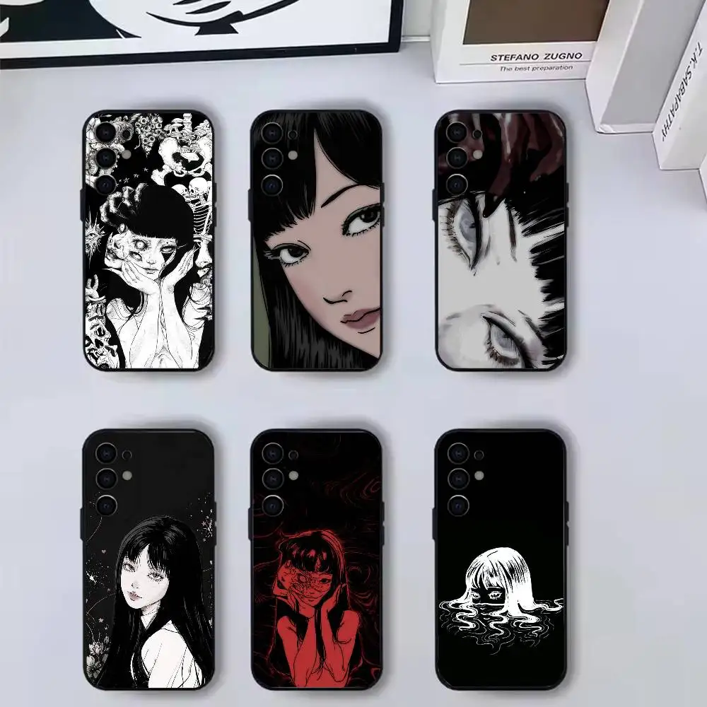 Comics J-Junji Ito T-Tomie  Phone Case For Samsung S25,S24,S21,S22,S23,S30,Ultra,S20,Plus,Fe,Soft Silicone Black Cover