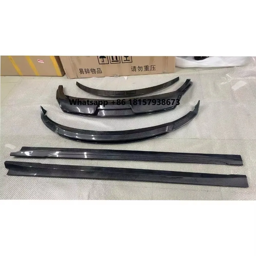 

ART Style Carbon Fiber Body Kit Model 3 Auto Racing Car Front Lip & Side Skirt & Rear Diffuser & Trunk Spoiler