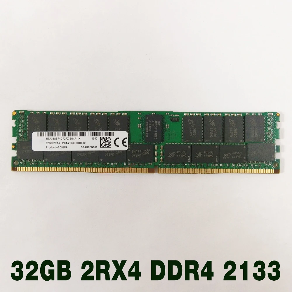 

1 pcs RAM For MT MTA36ASF4G72PZ-2G1A1IG/2G1A1IK 32G ECC REG Memory 32GB 2RX4 DDR4 2133