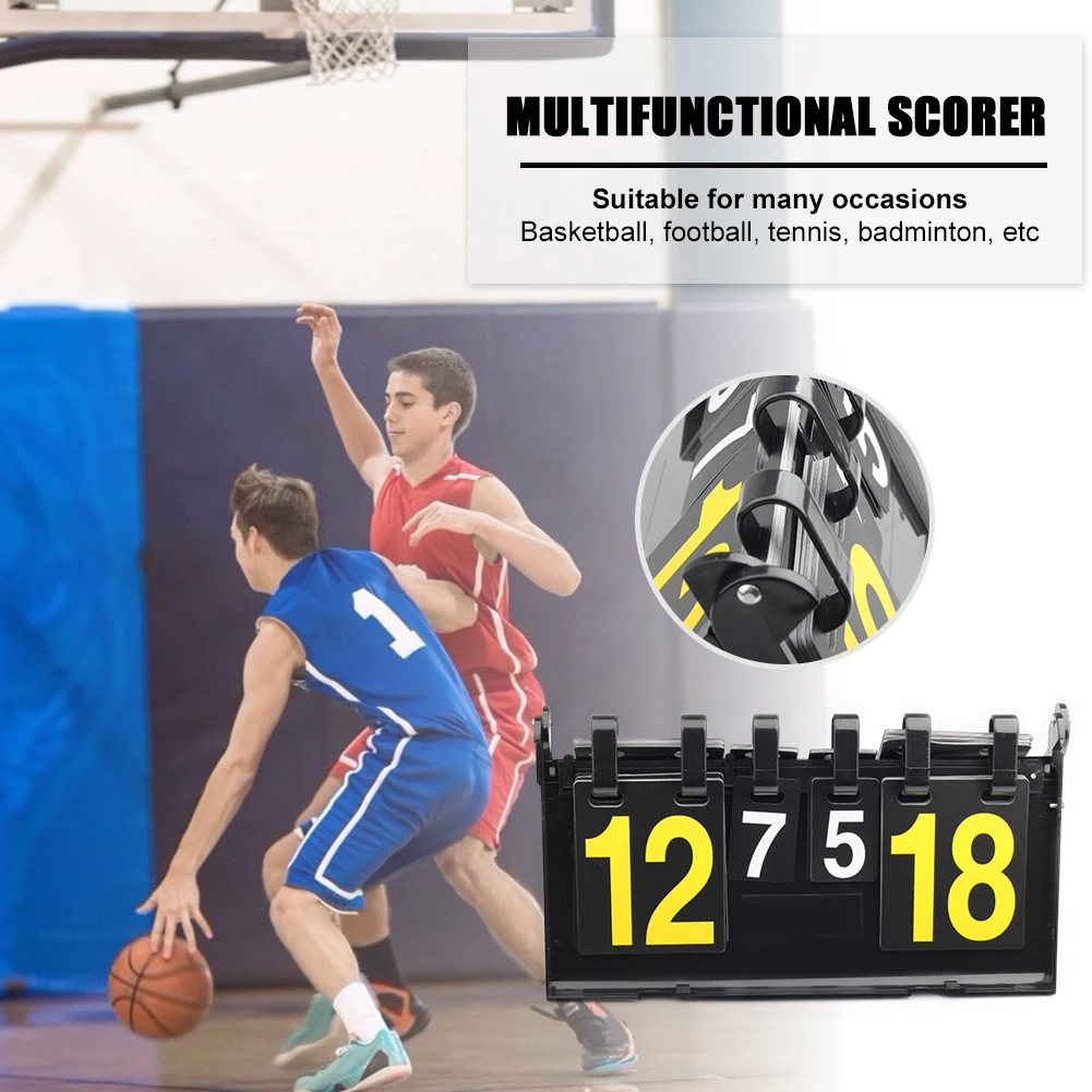 4-Digit Score Board Basketball Football Volleyball Sport Table Tennis Scoreboard