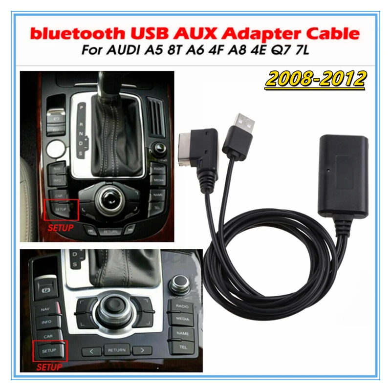 AMI MMI 2G/5.0 беспроводной Bluetooth автомобильный адаптер USB AUX приемник музыкальный интерфейс кабель для Audi A4L/A5/A6L/A7/A8L/Q5/Q7 2008-2012