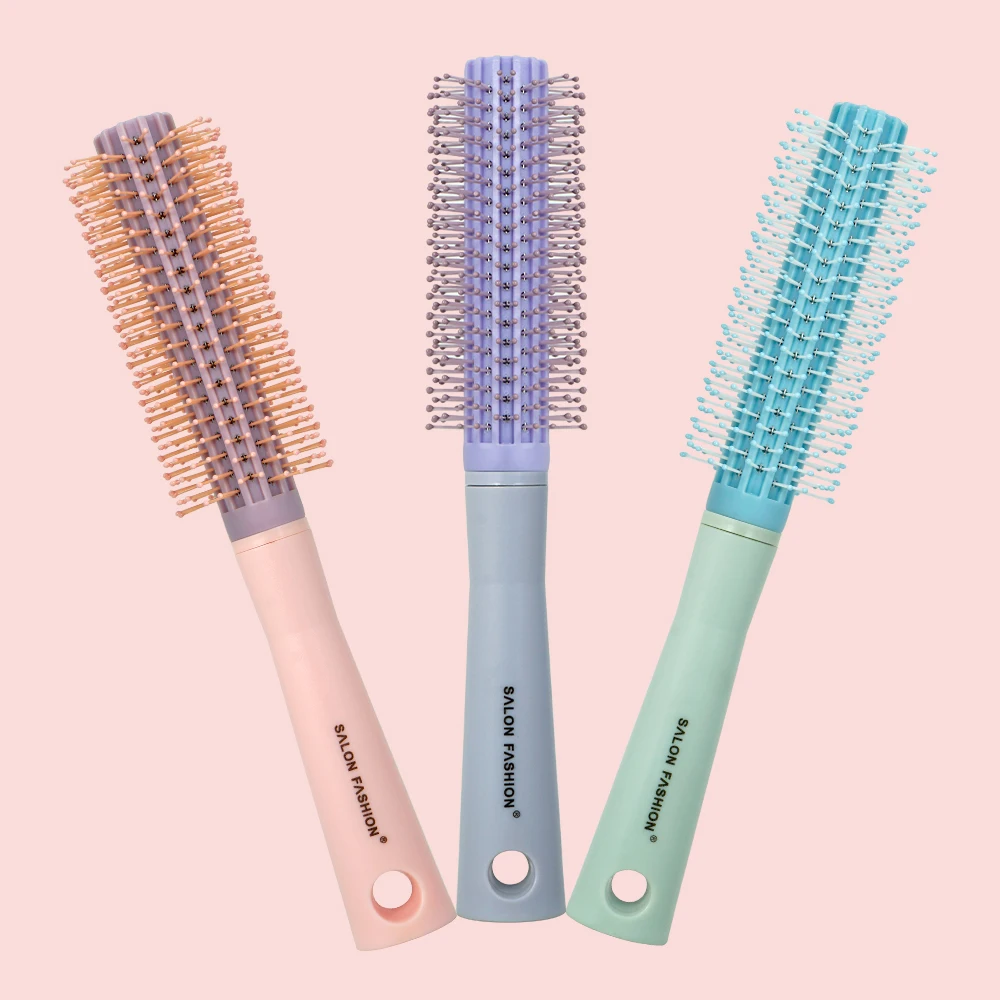 

Профессиональные инструменты для укладки волос в салоне, щетка для завивки, массажная расческа против выпадения волос, щетка-роллер для придания объема и завивки.