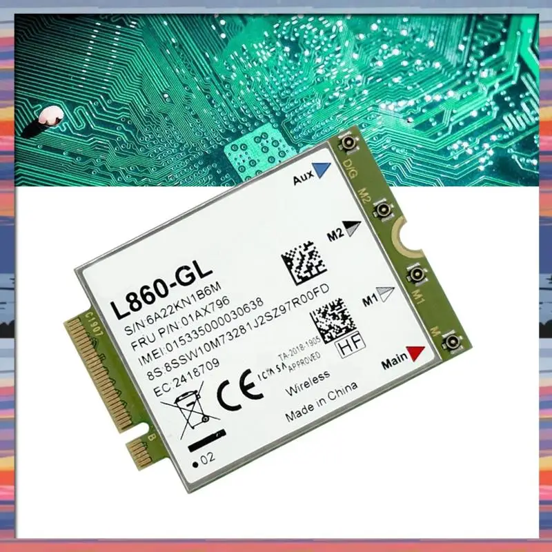 AC18 (garantido) L860-GL para Lenovo Thinkpad X1 7Th 8Th X1 Yoga 4Th T490 T14 P14s T14s X13 P15s T15g 01AX796 4G módulo tarjeta WWAN