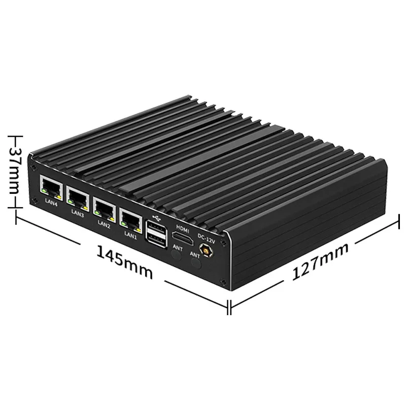 N150 N100 Soft Router DDR4 SO-DIMM J4125 PCIe/SATA Industrial Fanless Mini PC 2/4*2.5G i225v/i226 LAN pfSense Firewall Computer