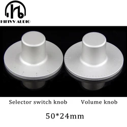 HIFI amplifier speaker Aluminum Volume knob 1pcs Diameter 50mm Height 24mm amplifier Potentiometer knob
