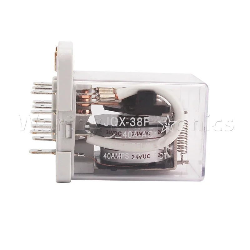 

Free shipping 10pcs/lot relay 24VDC 40A 11PIN JQX-38F