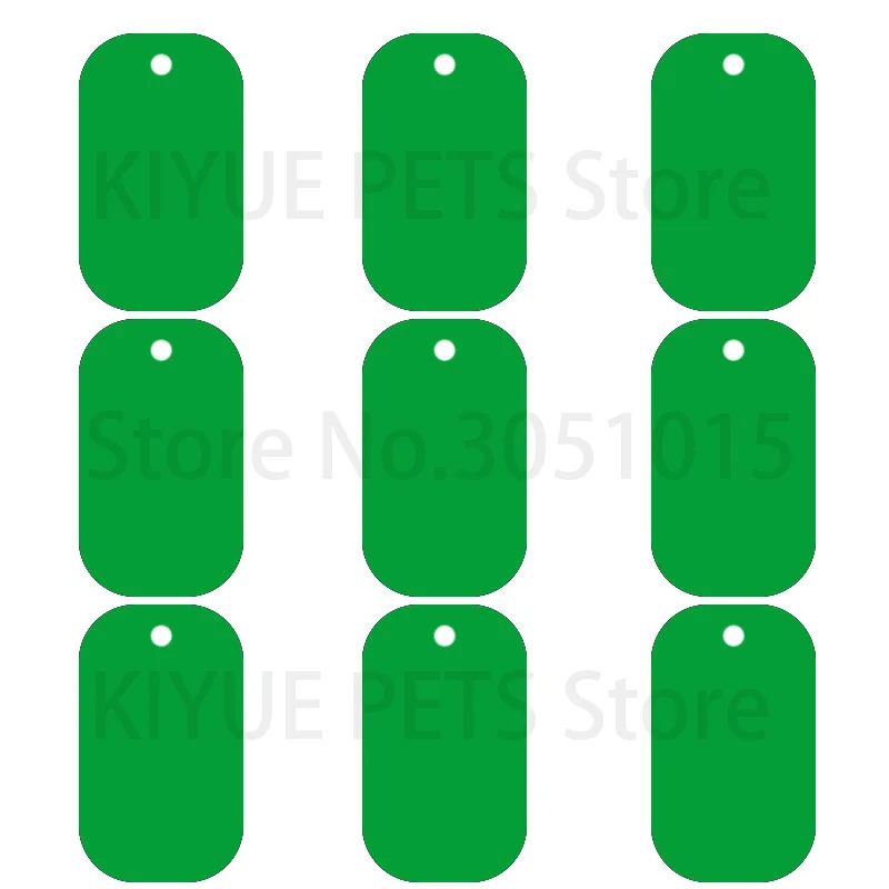 100 Stück Erkennungsmarken, Militär-Haustier-ID-Tags, Aluminium-Namensanhänger, leere Erkennungsmarken, personalisierte, individuelle Erkennungsmarke