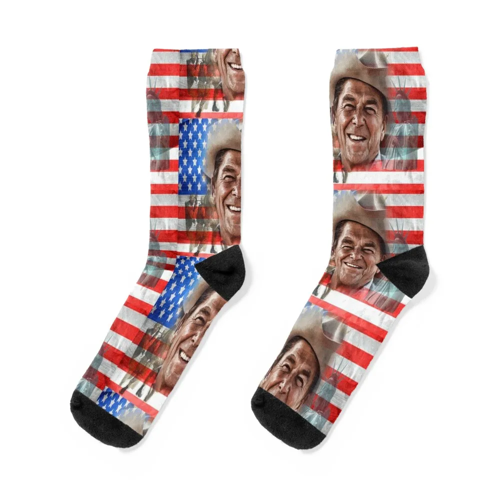 

Ronald Reagan Socks Children's moving stockings funny gifts funny gift Socks For Girls Men's