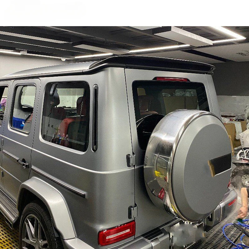 

G class W463A M style forged carbon rear spoiler fit for W464 G500 G550 G55 G63 G65 to M rear wing forged carbon materialcustom