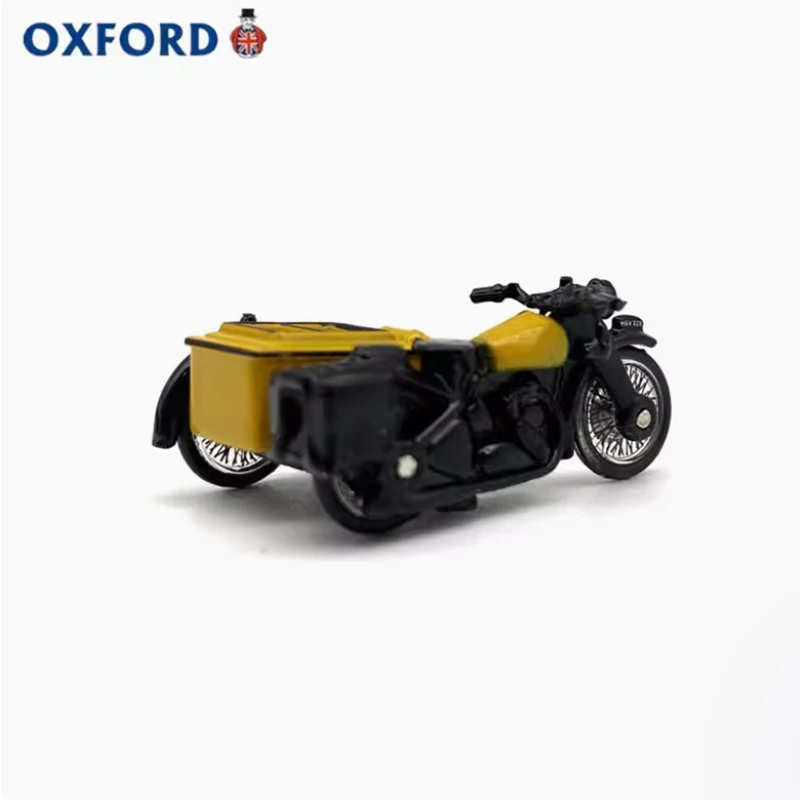 

OXFORD Alloy 1:76 Classic old-fashioned Three-wheeled Motorcycle Postman Car Model Classics Adult Souvenir Gift Static Display