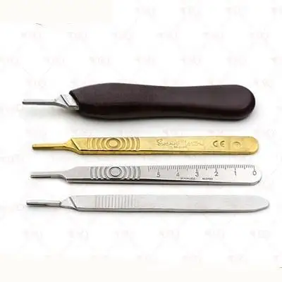 No.3 Scalpel Handle Fits Blade Stainless Steel Surgical Hilt / Plastic Surgical Hilt Engraving Hand Tools Surgical Blade new