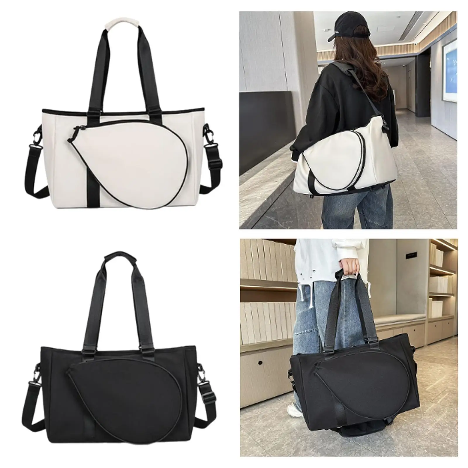 

Ткань Оксфорд, теннисная сумка, сумка для ракеток, многофункциональная сумка для бадминтона, прочный плечевой ремень для тренировок на открытом воздухе