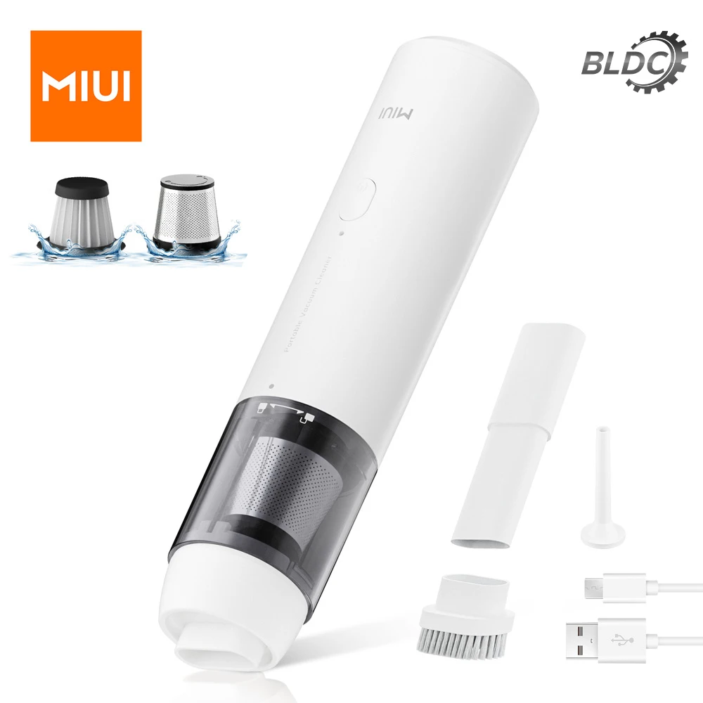 MIUI Cordless Handheld Vacuum Cleaner for Laptop & Car,Portable & Multifunctional,USB Rechargeable,Strong Suction,Brushless