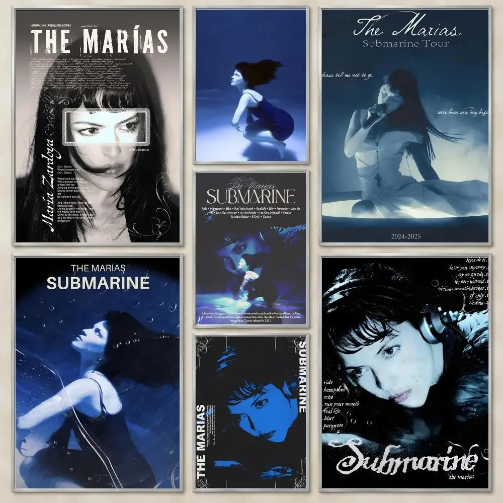 Indie band The Marias Submarine Poster Self-Adhesive Wall Art HD Print For Dorm Teen Room Decor Gift